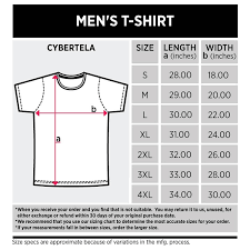 Us Unisex T Shirt Size Chart Rldm