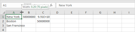 Autofit a column let's say you want to autofit the column a, the code would be something like below: Autofit In Excel Easy Excel Tutorial
