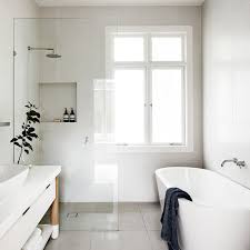 The door permits entry to the primary bedroom and a second door opens up to the bathroom. 49 Inspiring Bathroom Design Ideas
