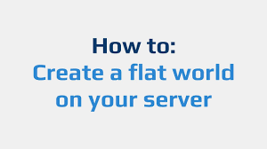 Minecraft server create new flat world. How To Create A Flat World On Your Server Youtube