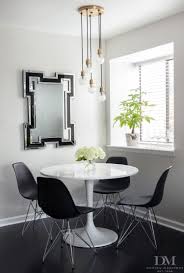 One Room Challenge The City Condo Week 6 Design Manifest Black And White Dining Room White Dining Room Tulip Table