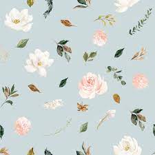 Magnolia Florals Fabric By The Yard Quilting Cotton Organic Knit Jersey Or Minky Watercolor Floral Spring Gold Blush Girl Nursery Floral Poster Floral Watercolor Floral