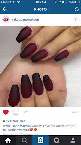 Black And Red Ombre Nails Matte Pin By Shampagne Janae On N A I L S Matte Nails Design Matte Maroon Nails Maroon Nail Designs