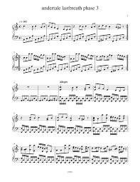 After 30 genocide runs caused by the player. Undertale Lastbreath Phase 3 Sheet Music For Piano Solo Musescore Com