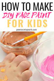 How To Make Face Paint 4 Ingredients You Already Have At Home Face Paint Recipe Diy Face Paint Homemade Face Paints