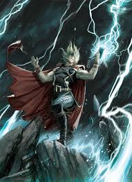 Thunder Bath Thor Art Marvel Comics Art Thor Comic