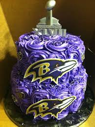 Ravens Super Bowl Cake I Like The Icing Swirls Baltimore Ravens Cake Superbowl Cake Baltimore Ravens