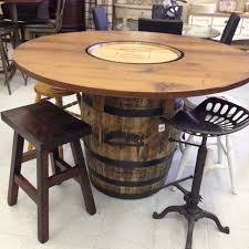 Ruff Sawn Jack Daniels Whiskey Barrel Table Barrel Table Wine Barrel Furniture Whiskey Barrel Table