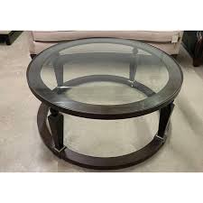 Shop for wood coffee table with glass top at bed bath & beyond. Henredon Furniture Acquisitions Round Glass Top Coffee Table Chairish