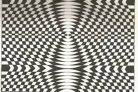 Black And White Illusion Pattern Vintage 70s Trippy Optical Illusion Pattern Crazy Art Print Book Plate Black White Pop Art Design Home Decor Geo Pop Art Design Optical Illusions Art Prints
