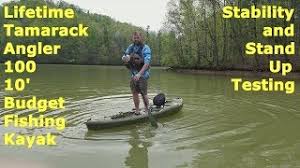 Maybe you would like to learn more about one of these? Lifetime Tamarack Angler 100 Fishing Kayak Stability Stand Up Test Youtube
