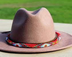 Bolero Hat The Bolero Black Wool Felt Flat Crown Wide Brim Etsy Beaded Hatband Hat Band Cowboy Hats