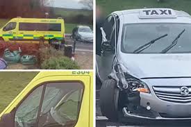 This looks nasty, hope he's alright. Great Holland Ambulance And Taxi Involved In Nasty Road Accident Clacton And Frinton Gazette