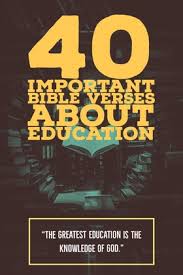 A period is required by mla format when distinguishing between the chosen sentence and chapters, not a customary colon. 40 Important Bible Verses About Education And Learning Powerful
