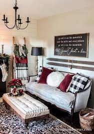 Go Tell It On The Mountain Sign And Vintage Skis Hymns And Verses Christmas L Christmas Decorations Living Room Christmas Living Rooms Burgundy Living Room