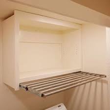 Modified Ikea Grundtal Drying Rack As A Pull Out Extension Beneath The Storage Cabinet In The Laundry Waschkuchendesign Waschkuchen Schranke Ikea Wasche