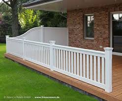 Terrassengelander Und Hochwertiger Sichtschutz Fur Terrasse Haus Und Garten Hartholz Nach Mass Gefertigt Friesenzaun Veranda Gelander Gelander Balkon