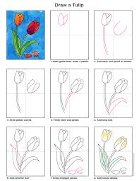 Check spelling or type a new query. Tulip Flower Drawing For Kids Easy Step By Step Novocom Top