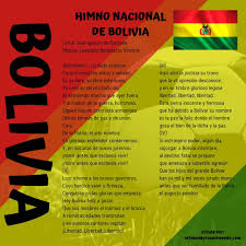 En el año 1852, el gobierno del general manuel isidoro belzu promulgó un decreto supremo mediante el cual la canción patriótica quedó oficialmente declarada como himno nacional de bolivia. Letra Del Himno Nacional De Bolivia En Espanol