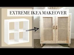 Extreme Ikea Makeover Ikea Kallax Caning Diy Youtube In 2020 Ikea Makeover Kallax Ikea Ikea Diy