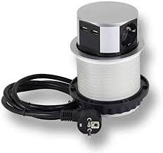 Bei idealo.de günstige preise für schreibtisch steckdose vergleichen. Steckdose Versenkbar 3x Schuko 2x Usb Fur Kuche Buro Mobel Einbausteckdose Mit 1 4m Kabel Auch Fur Kochinsel Schreibtisch 230v Ac Ip20 Grau Max 3600 Watt 5vdc 1 2 A Amazon De Baumarkt