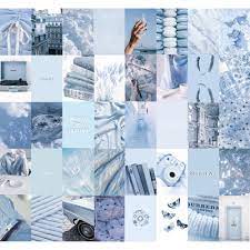 50 cute and creative baby photo shoot ideas. Pale Blue Photo Wall Collage Kit Blue Aesthetic Baby Blue Etsy