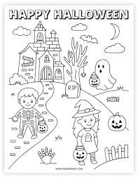 Image result for printable halloween coloring pages