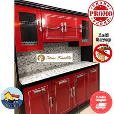 Maybe you would like to learn more about one of these? Kitchen Set Lemari Dapur Rak Piring Lemari Sayur 4 Pintu Duko Shopee Indonesia