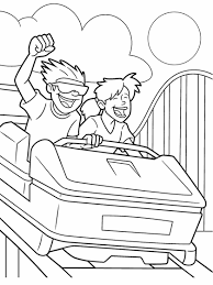 Before starting the game on the computer version, the player must create. Roller Coaster Ride Coloring Page Crayola Com