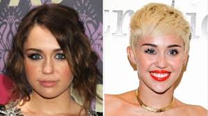 It is common knowledge that going darker from blonde can succeed without difficulty. Miley Cyrus In Blonde Or Black Hair Which Look Suits Her More Iwmbuzz