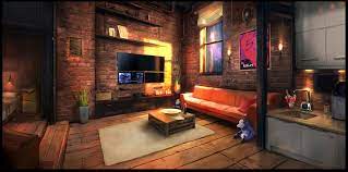 Dreamfall Chapters Apartment Cyberpunk Apartment Sci Fi Room Cyberpunk Aesthetic