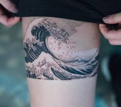 Picture a wave in the ocean. Ocean Tattoos 50 Most Amazing Water World Tattoos You Ll Ever See