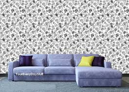 20.5'' square footage per unit: Skull Wallpaper Gothic Dark Black Silver Goth Cool Black Feature Wall 10 Styles Ebay
