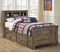 Trinell Rustic Look Twin Bookcase Bed With Under Bed Storage By Signature Design By Ashley At Wayside Furniture Bookcase Bed Furniture Ashley Furniture Bedroom