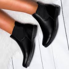 Tonal elasticized gusset at sides. Maximo Black Ankle Boots Shoes From Spylovebuy Com