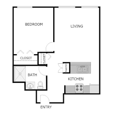1 Bedroom 1 Bath Apartment 500 Sq Ft Studio Apartment Floor Plans Apartment Floor Plans Floor Plans