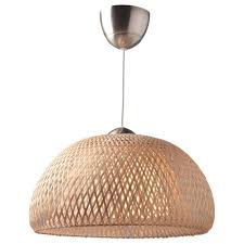 Boja Sarkit Lamba Rattan Asma Lamba Ikea Fikirleri Tavan Lambasi