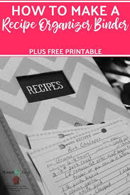 How To Make A Recipe Organizer Binder Recipe Organization Binder Recipe Organization Binder Organization