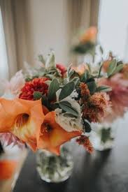 Burnt orange flowers wedding bouquet. Burnt Orange Wedding Flower Arrangements
