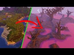 Extreme Minecraft Biome Transformation With World Download Youtube Biomes World Minecraft