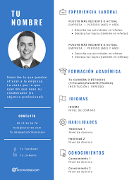 En menos de 10 minutos crearás tu currículum y estará listo para ser descargado. Pin En Curriculum Vite