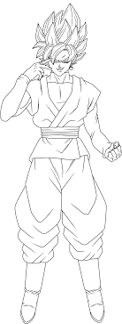 Looking for dragon ball z coloring book for kids and adults over? Super Saiyan Rose Goku Black Lineart By Brusselthesaiyan On Deviantart Goku Black Goku Black Drawing Dragon Ball Art