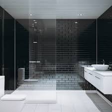 Choose Wall Panels In A Brick Tile Style For A Stylish Look Without The Fuss Of Tiles Black Wall Tiles Brick Tiles Bathroom Bathroom Wall Panels