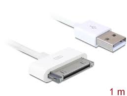 Earn clubcard points when you shop. Delock Products 82705 Delock Cable For Iphone 4 Ipad Usb Data And Charging Cable 1m