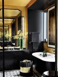 Black White And Gold Bathroom Decor Designer Crush John Jacob Interiors Black And Gold Bathroom Bathroom Design Luxury Gold Bathroom Decor