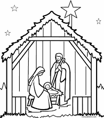 A family of four puts together a nativity scene together. Image Result For Simply Nativity Coloring Pages Nativity Coloring Nativity Coloring Pages Printable Christmas Coloring Pages