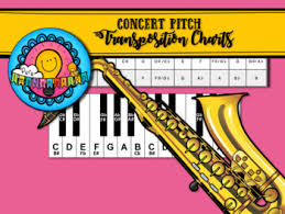 Eb To Concert Pitch Transposition Chart For Alto Saxophone