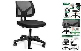 Kolliee Armless Mesh Office Chair Ergonomic Comfortable Armless Desk Chair Small Affilink Small Chair Mesh Office Chair Office Chair