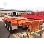Low Price 20 Container Semi Trailer Tri-Axle Design ...