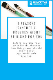 The paint simply breaks out of the bristles and dissolves into the solvent. 4 Reasons Synthetic Brushes Might Be Right For You Princeton Brush Company